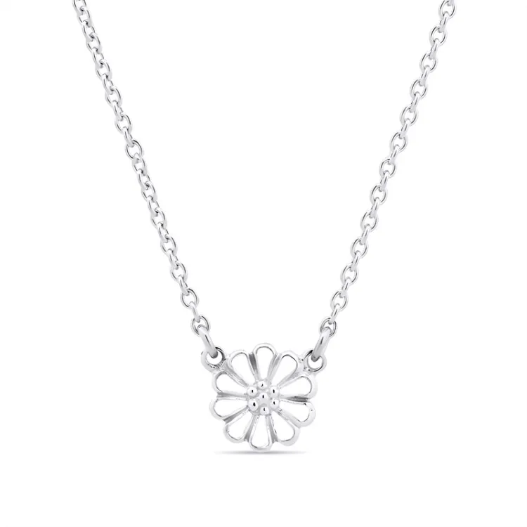 margriet ketting in zilver met hanger in zilver - Maggie