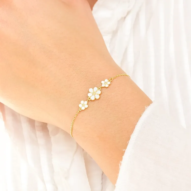 margriet armband in verguld sterlingzilver - Majse