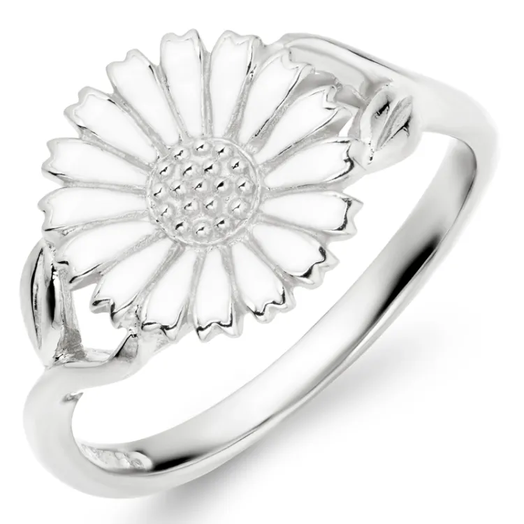 11 mm margriet ring in zilver - Marie