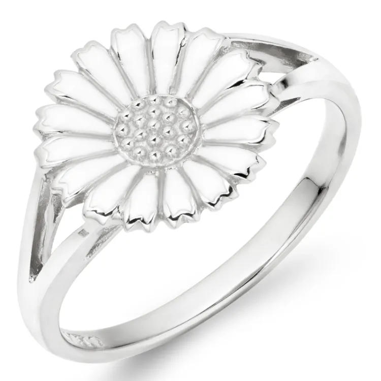 11 mm margriet ring in zilver - Marie