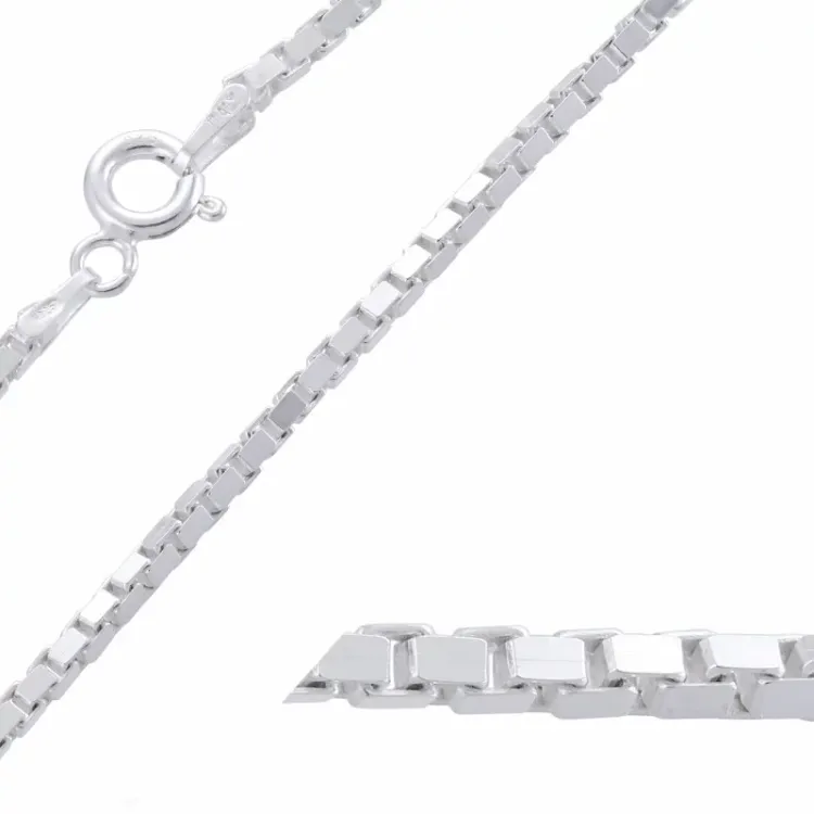 Venetiaanse ketting in zilver 50 cm x 1,8 mm