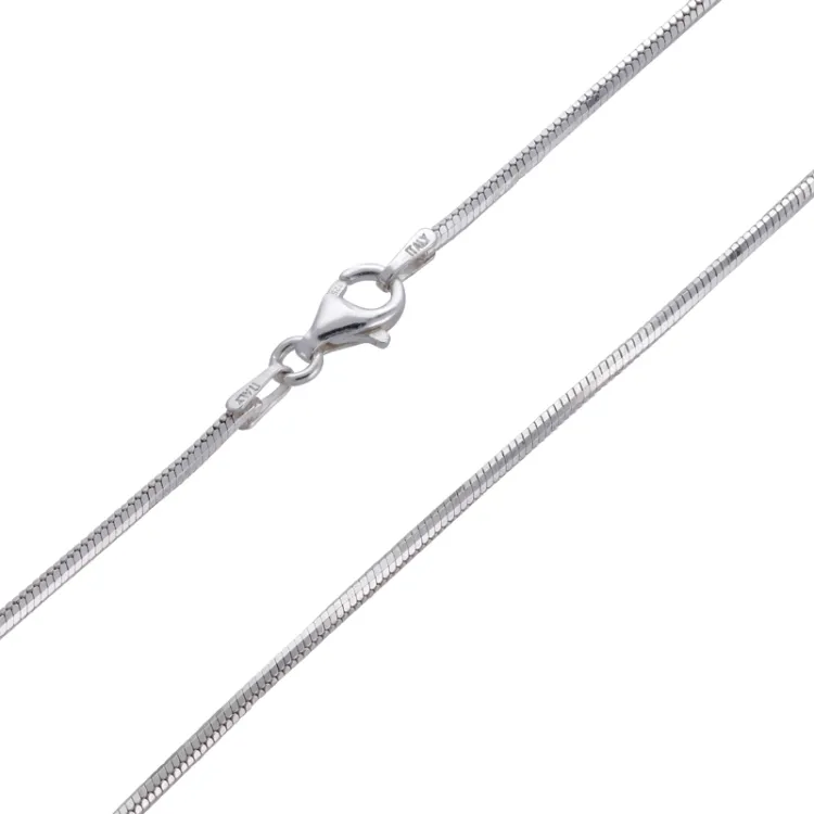 slangenketting in zilver 42 cm x 1,4 mm