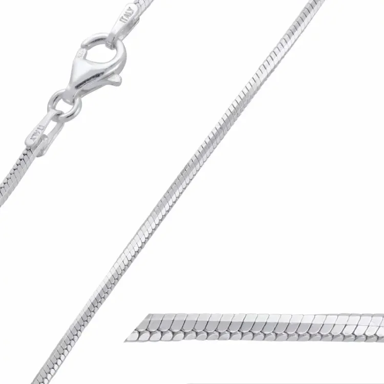 slangenketting in zilver 45 cm x 1,4 mm