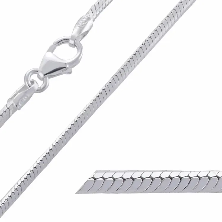 BNH slangenketting in zilver 42 cm x 1,7 mm