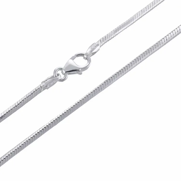 slangenketting in zilver 50 cm x 1,6 mm
