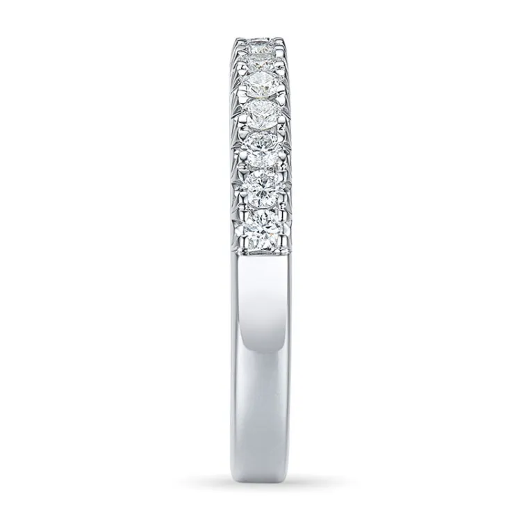 Diamant mémoire ring in 14 karaat witgoud 0,25 ct