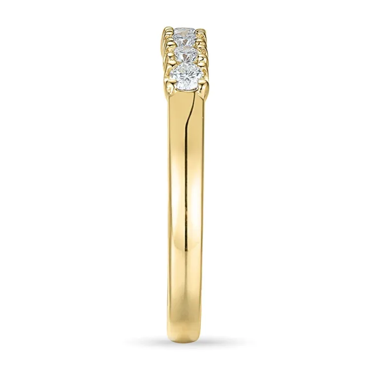 Diamant mémoire ring in 14 karaat goud 0,21 ct