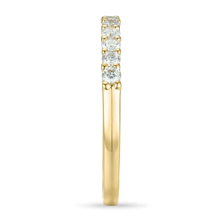 Diamant mémoire ring in 14 karaat goud 0,26 ct