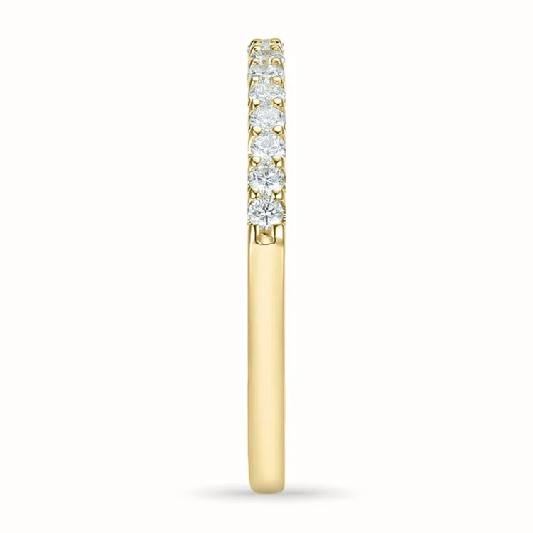 Diamant mémoire ring in 14 karaat goud 0,25 ct