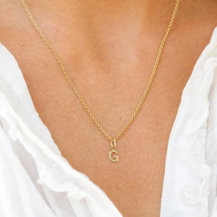 letter g hanger in 8 karaat goud - My Letter