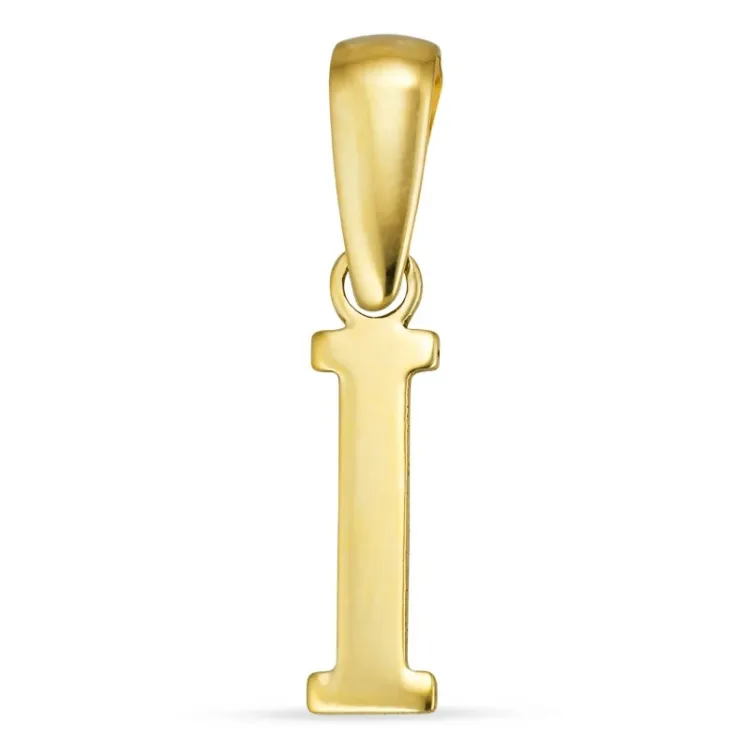 letter i hanger in 8 karaat goud - My Letter