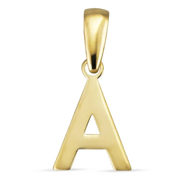 letter a hanger in 8 karaat goud - My Letter