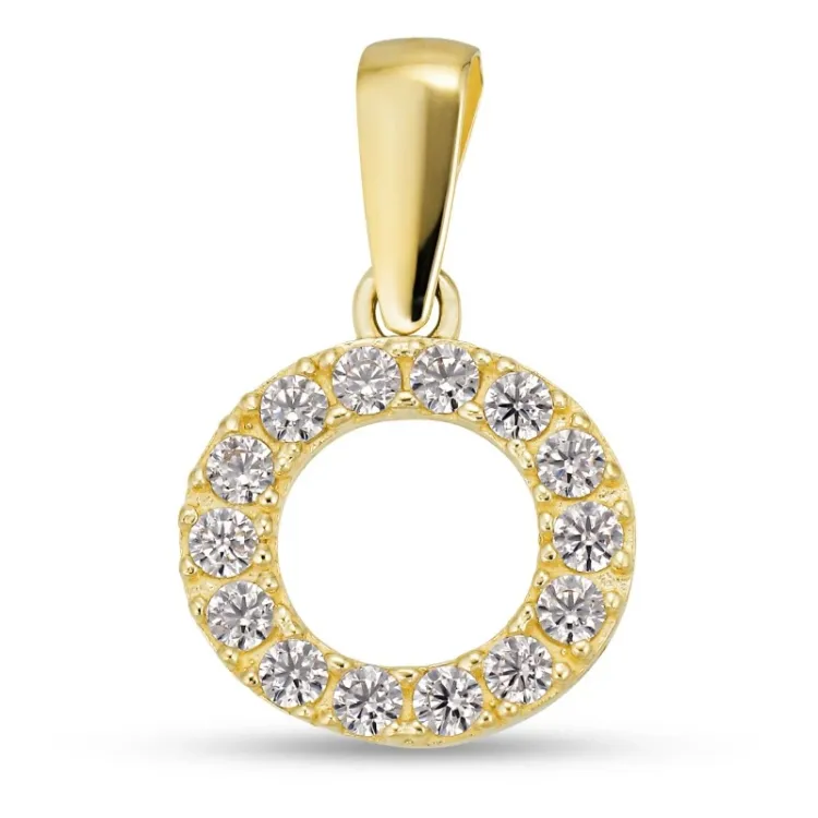 letter o hanger in 8 karaat goud - My Letter