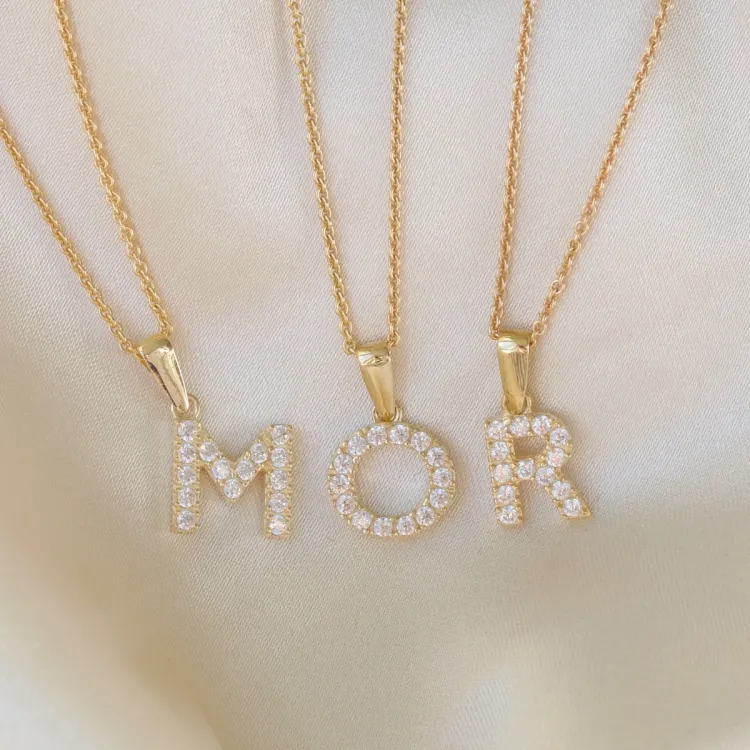 letter o hanger in 8 karaat goud - My Letter