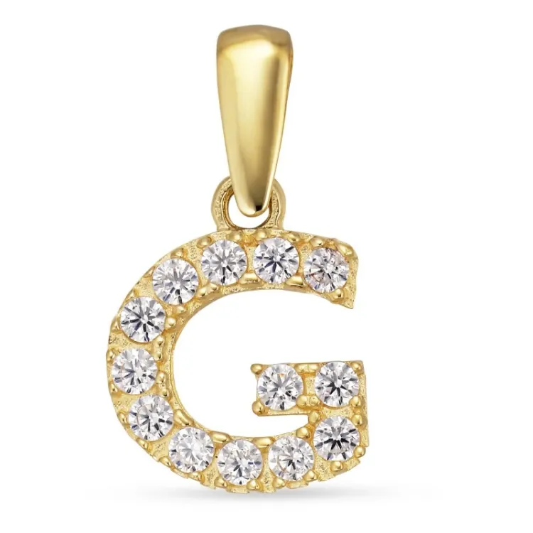 letter g hanger in 8 karaat goud - My Letter