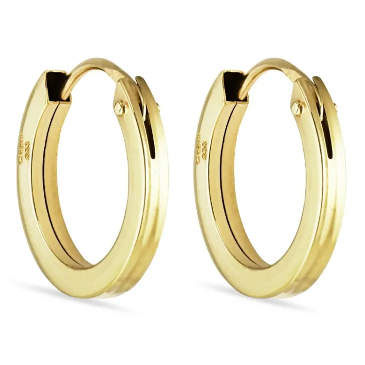 11 mm creool in 8 karaat goud - Gold Collection