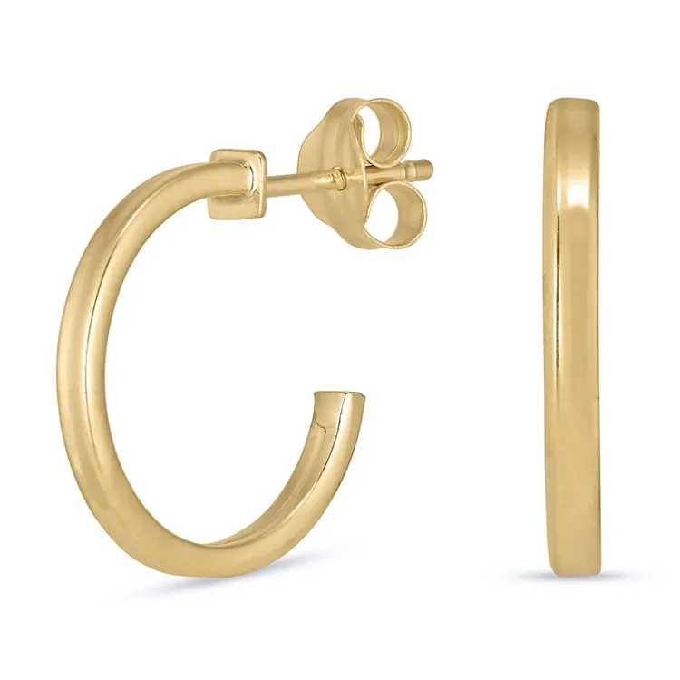 14 mm halfcreool in 8 karaat goud - Gold Collection