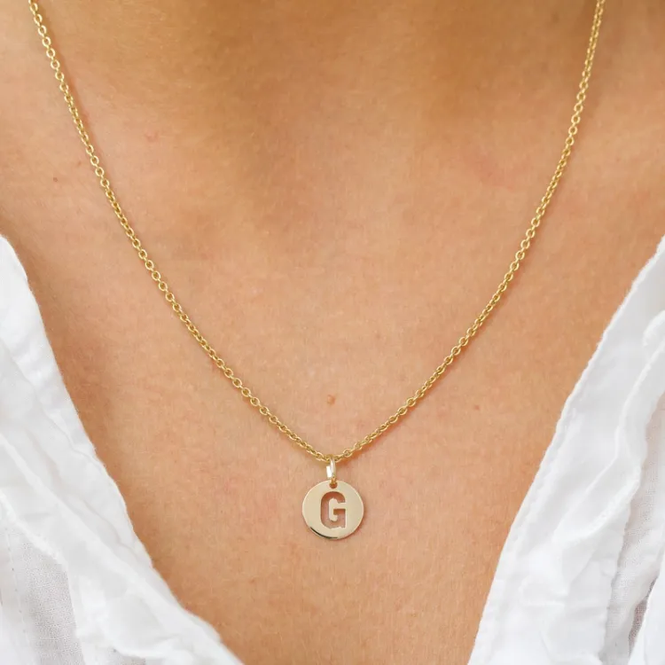 letter g hanger in 8 karaat goud - My Letter