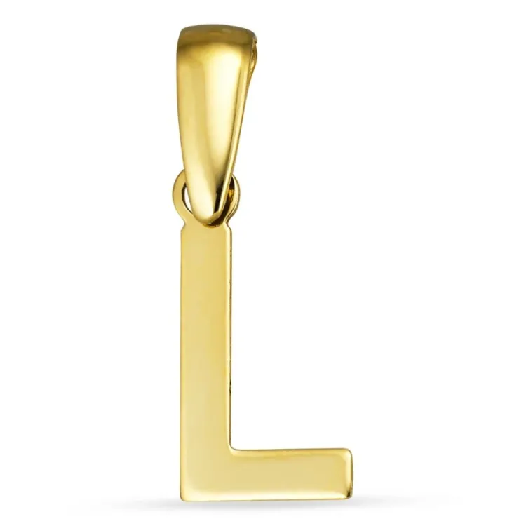 letter l hanger in 8 karaat goud - My Letter