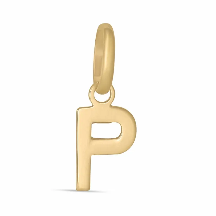 letter p hanger in 8 karaat goud - My Letter