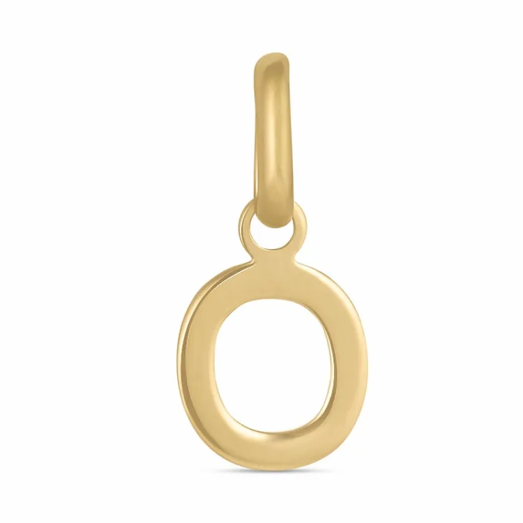 letter o hanger in 8 karaat goud - My Letter
