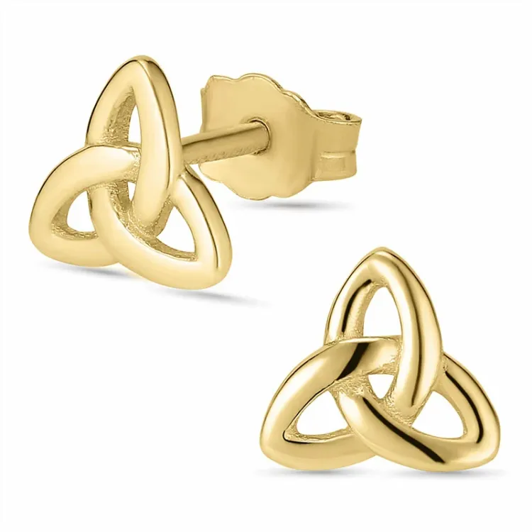 infinity oorsteker in 8 karaat goud - Gold Collection