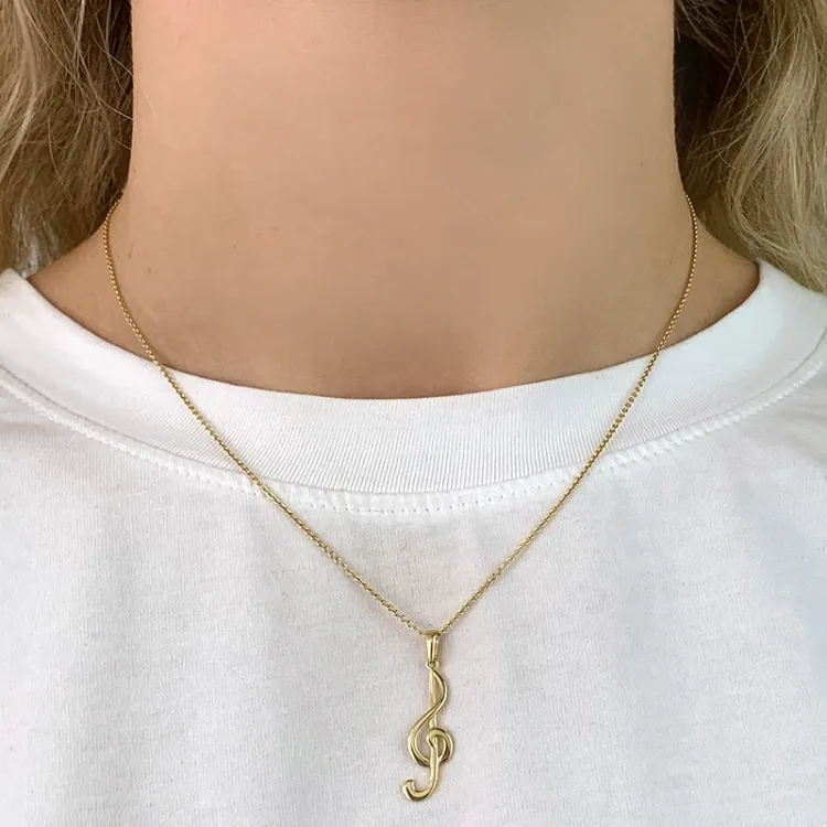 noot hanger in 8 karaat goud - Gold Collection