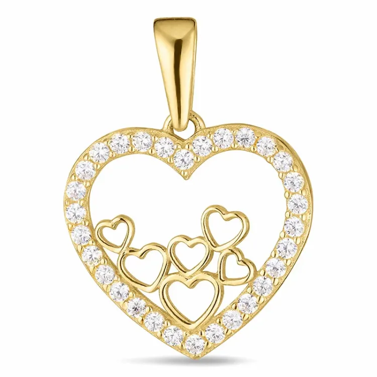 hart hanger in 8 karaat goud - Gold Collection