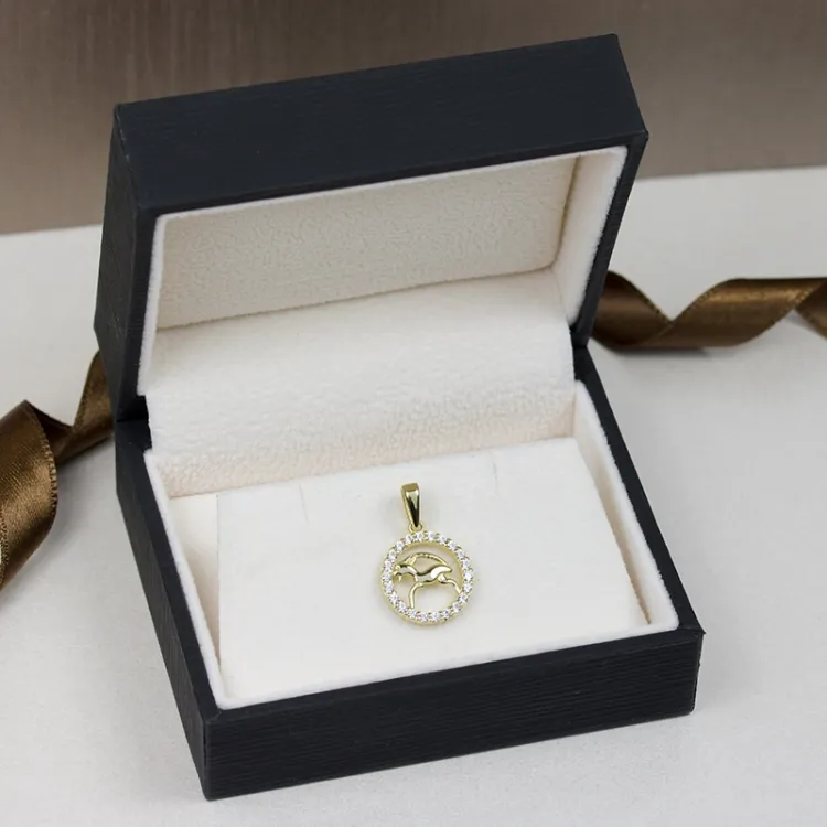 sterrenbeeld steenbok hanger in 8 karaat goud - Gold Collection