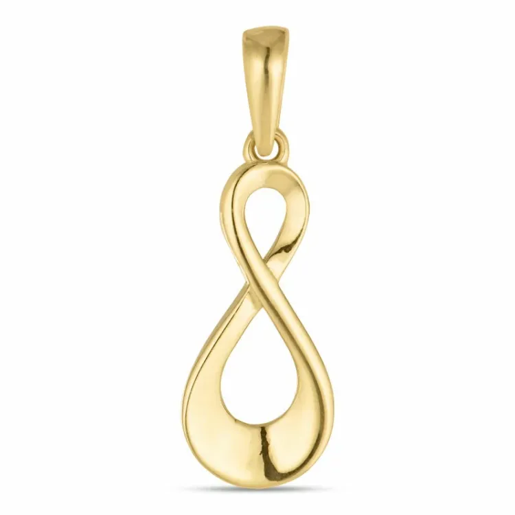 infinity hanger in 8 karaat goud - Gold Collection