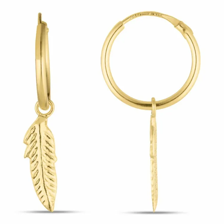 12 mm veer creool in 9 karaat goud - Gold Collection