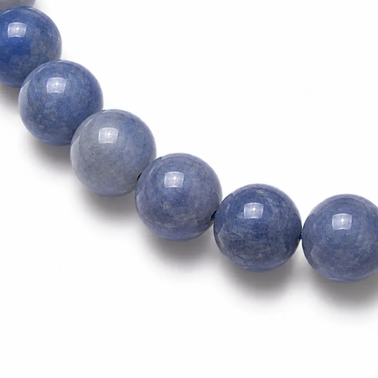 blauwe aventurijn armband in verguld staal - AURA