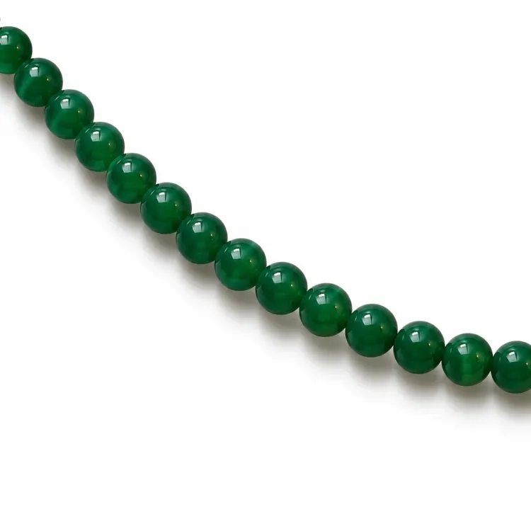 groen agaat armband in verguld staal - AURA