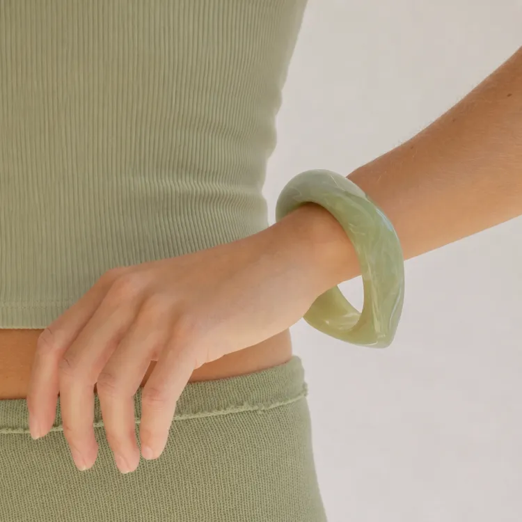 groen bangle in hars - AURA