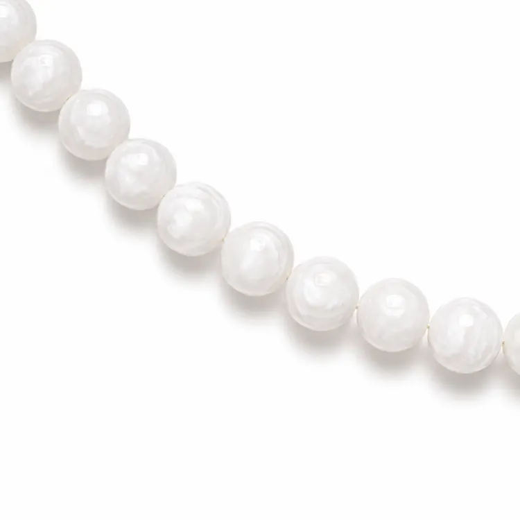 witte trochus armband in verguld staal - AURA