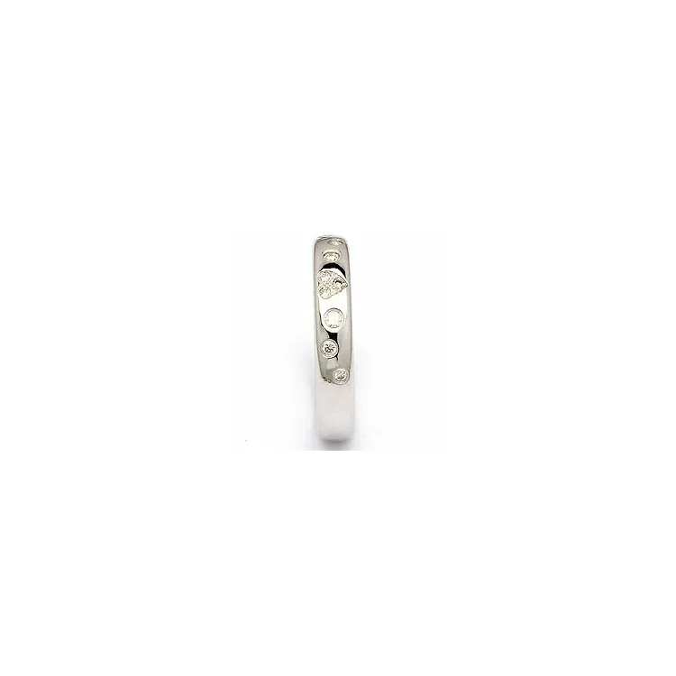 Trouwring in zilver 0,13 ct