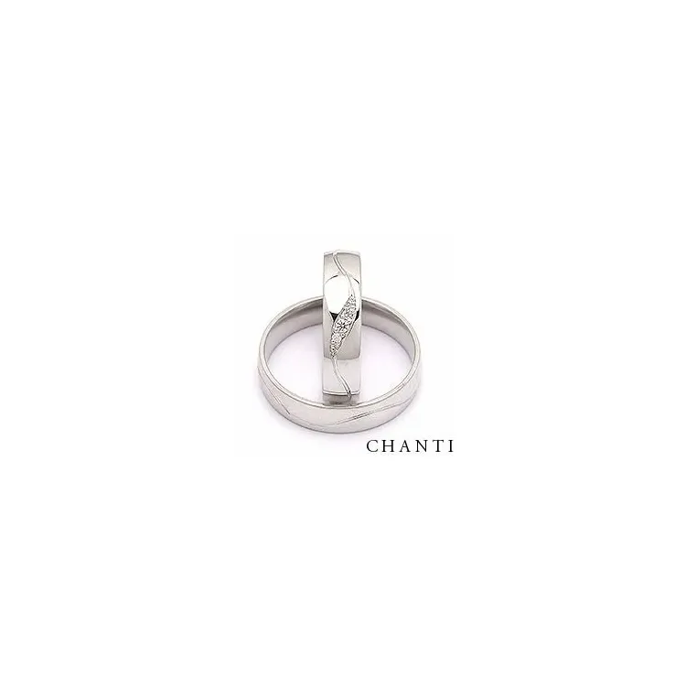 Trouwringen in zilver 0,036 ct