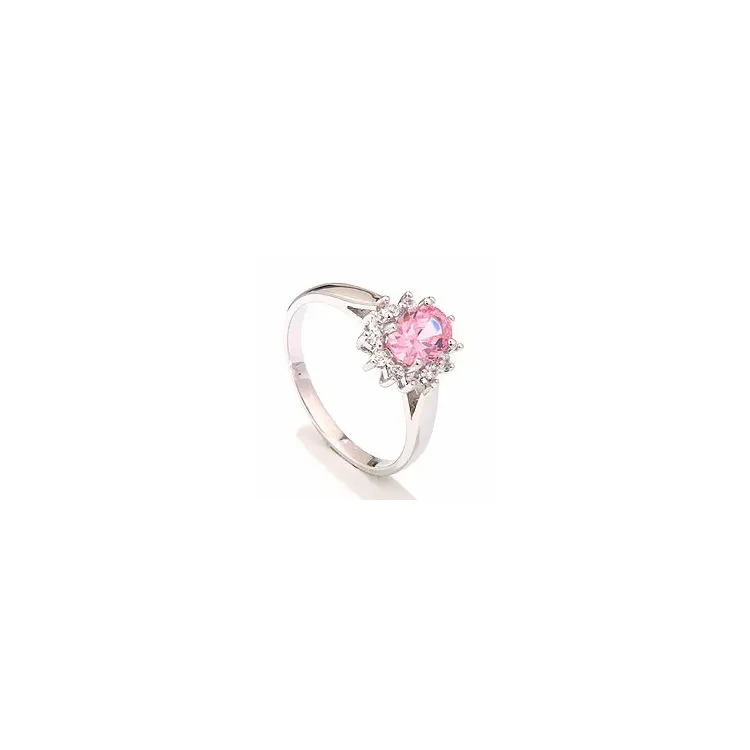 Rozet ring in gerodineerd zilver