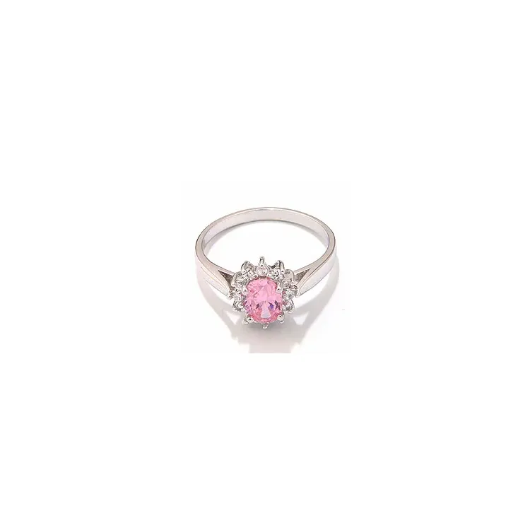 Rozet ring in gerodineerd zilver