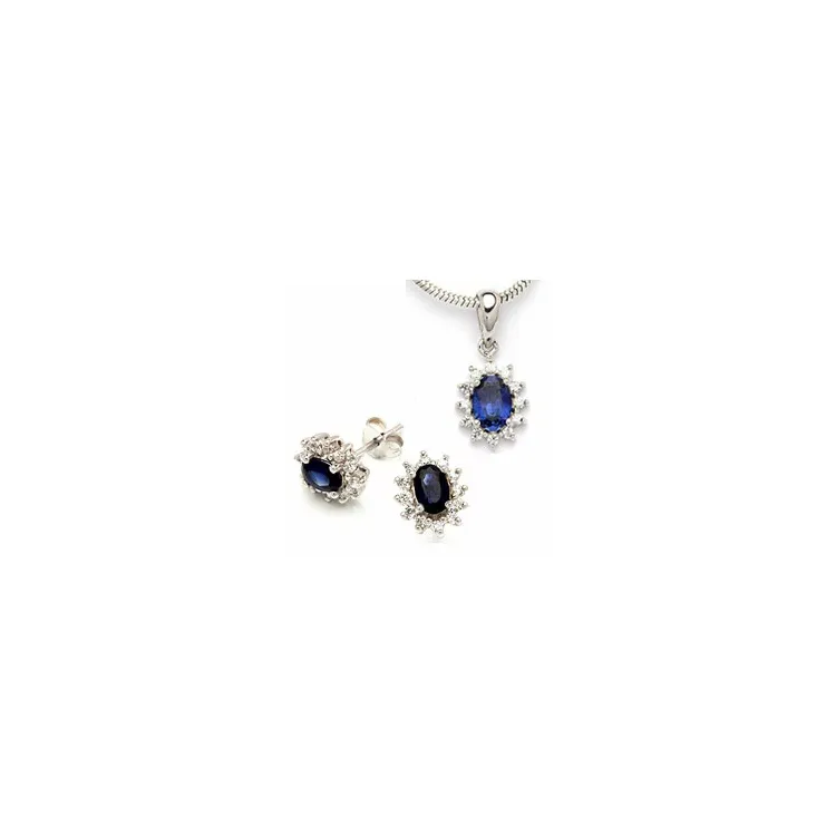 Set in zilver zonder ketting