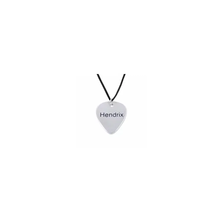 Plectrum Naamkettingen met hanger in katoenen en zilver