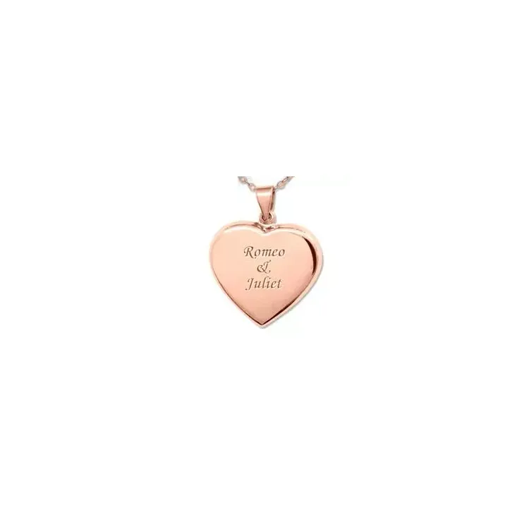 Naammedaillon Naamkettingen met hanger in zilver met een roze coating
