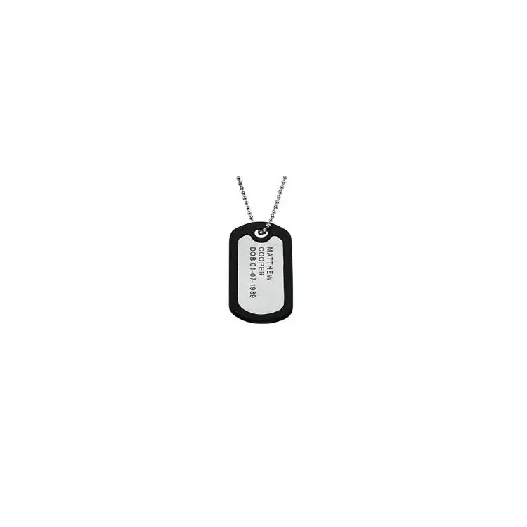 Dogtag naamkettingen met hanger in aluminium