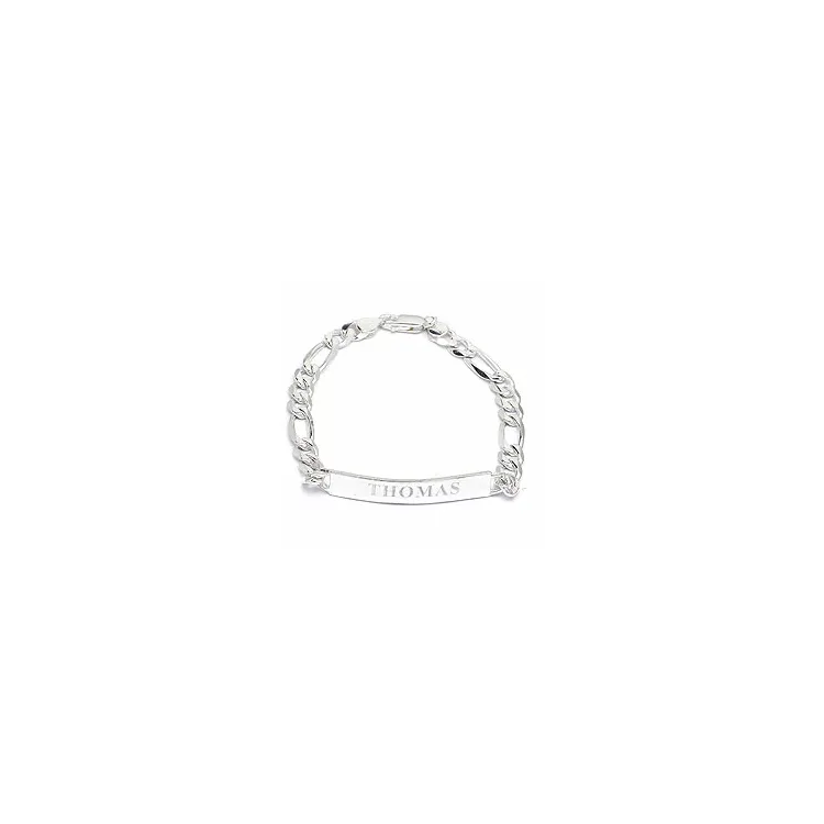 armband met naam in zilver