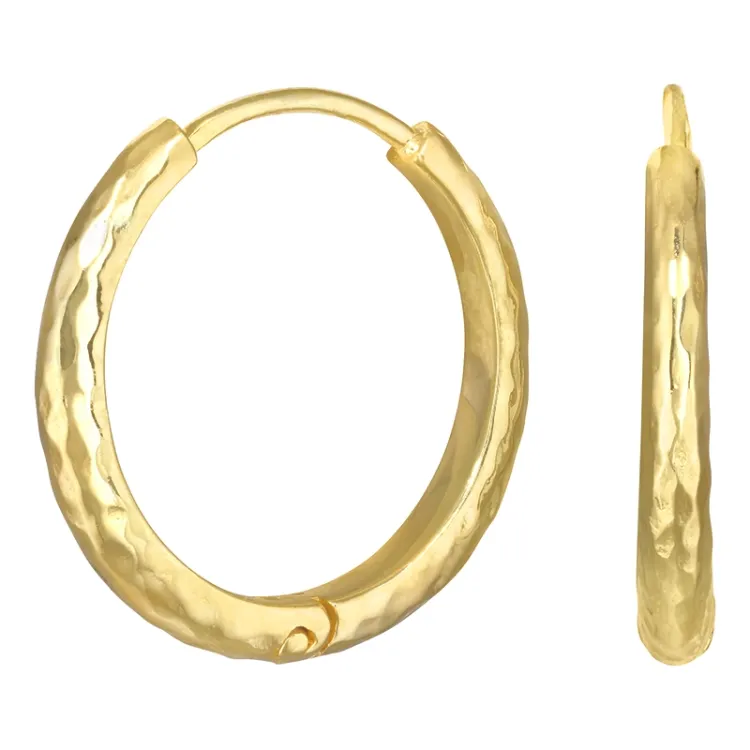 25 mm creool in verguld zilver
