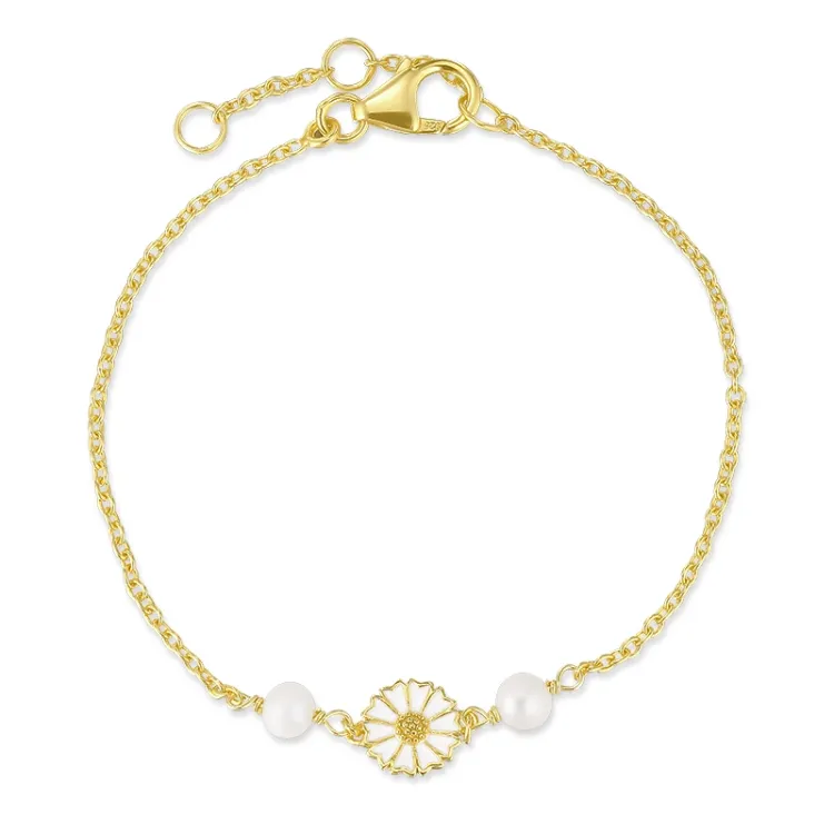 margriet parel armband in verguld sterlingzilver