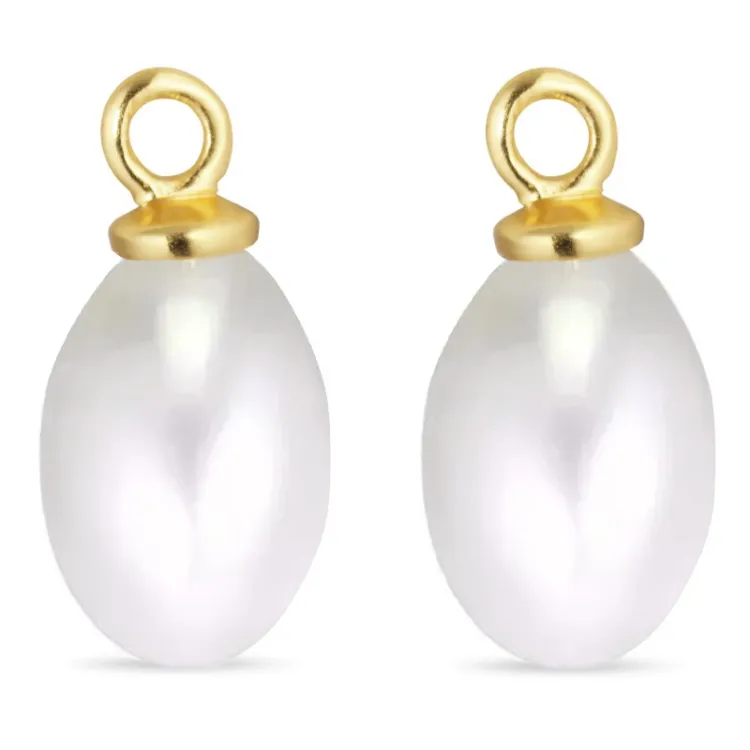 parel hangers voor oorbellen in verguld zilver - Mix & Match