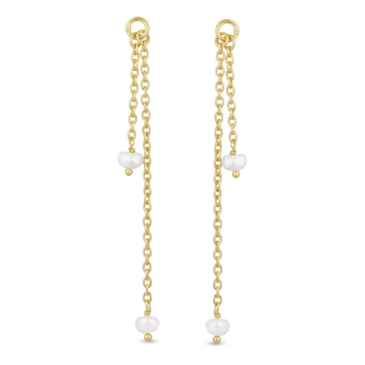 parel hangers voor oorbellen in verguld sterlingzilver - Mix & Match