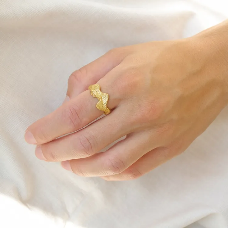 ring in verguld sterlingzilver