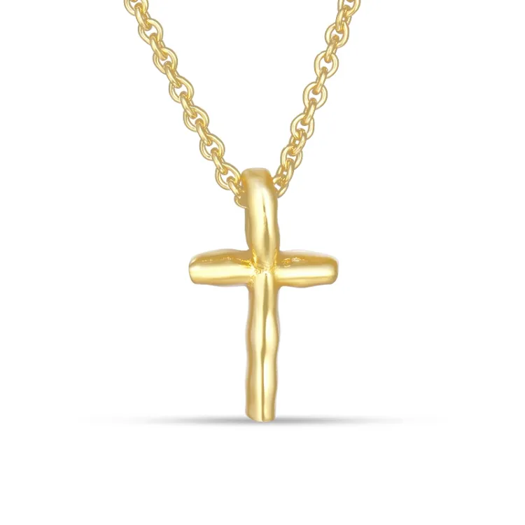 letter t hanger met ketting in verguld sterlingzilver - My Letter